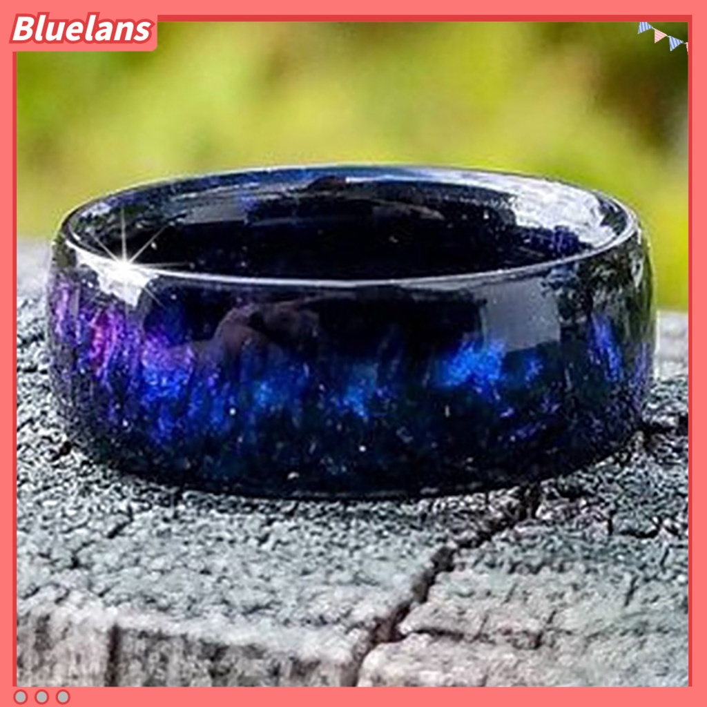 [BLS] Cincin Wanita Warna-Warni Resin Akrilik Eye-catching Romantic Sky Women Circlet Untuk Club