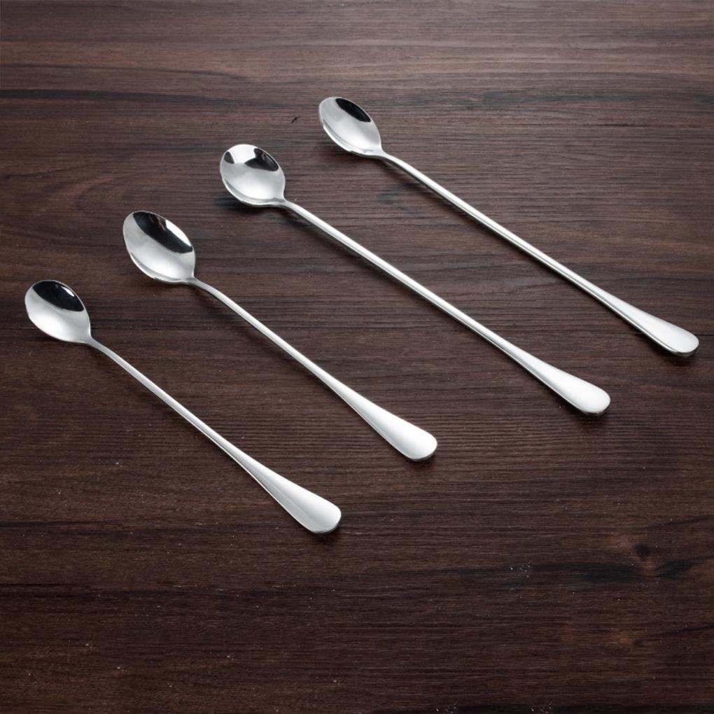 Sendok Stainless Steel Lucu Kopi Sendok Teh Minum Pengaduk Makanan Penutup Es Krim Spoon Piknik Aksesoris Dapur