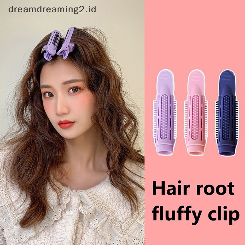 (drea) Jepit Rambut Berbulu Alami Curly Hair Poni Akar Plastik Styling Rambut Hair Pins //