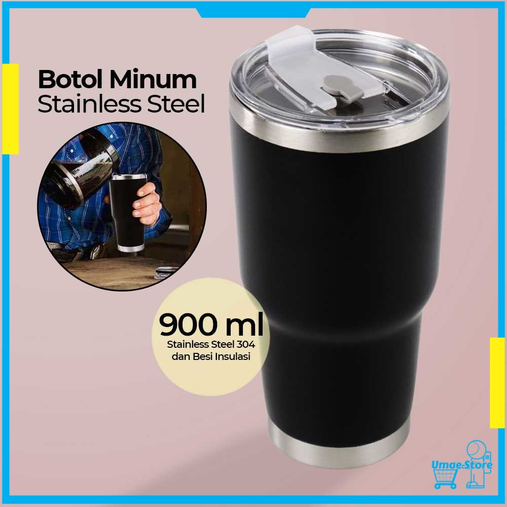 YETI Botol Minum Tumbler Air Panas Dingin Stainless Steel 900ml - W-905 [100% ORIGINAL]