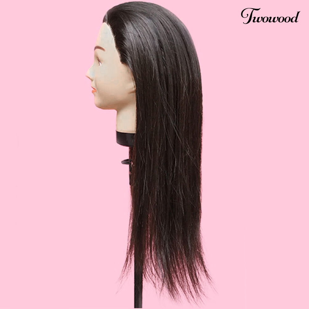 Twowood Latihan Kepala Manusia Model Rambut Panjang Hairdressing Manekin Boneka