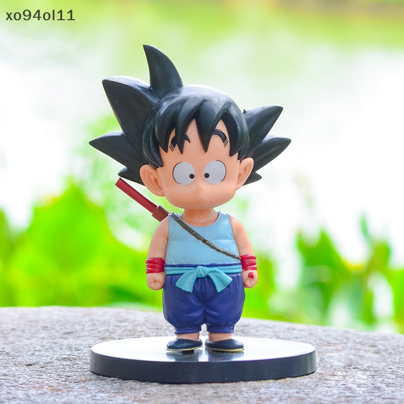 Xo 1Pc Anime Dragon Ball Figure Childhood Son Goku Kuririn Chichi Model Mainan GK Toys OL