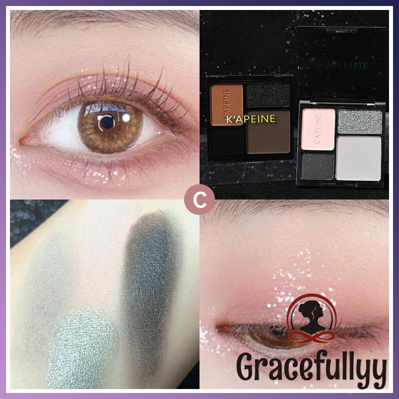 [COD]K'APEINE Eyeshadow Palette 4 Warna Matte Highlight Korea Eyeshadow Palette Murah Waterproof Glitter Matte Highlight-GY