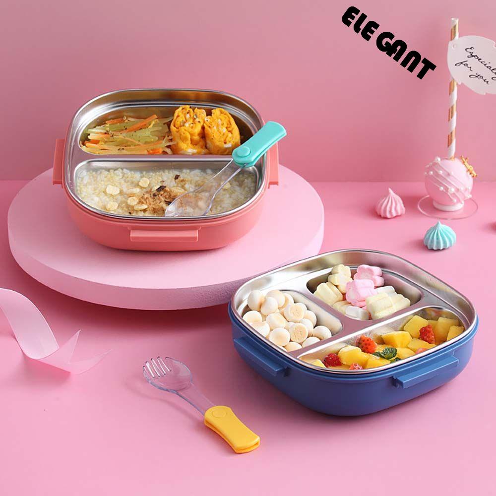 [Elegan] Lunch Box Sealed Box Peralatan Makan Tempat Penyimpanan Makanan Cemilan Wadah