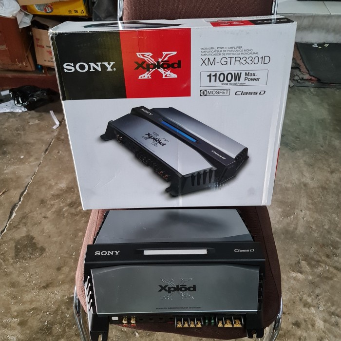 power SONY XM GTR3301D MONOBLOCK badak 1100w class D no prokick venom - Otofocus