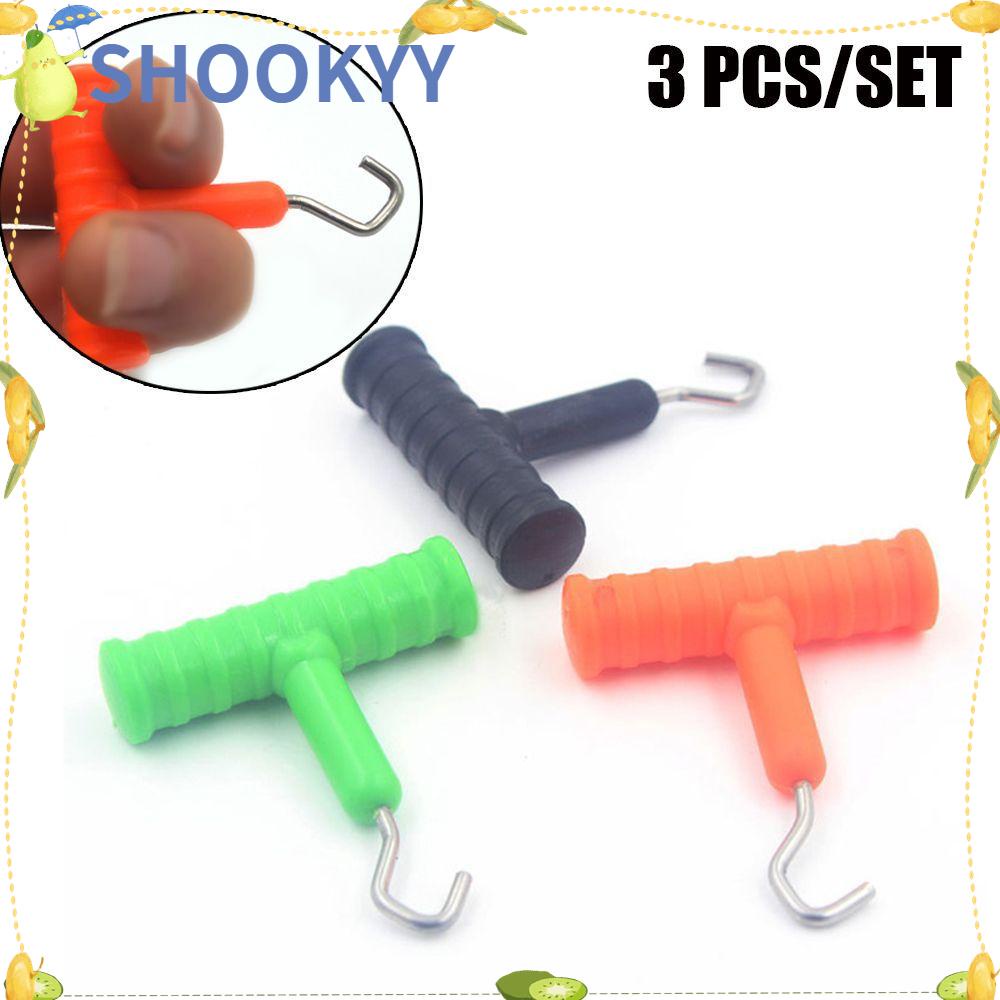 Chookyy 3pcs /set Penarik Simpul Pancing Panas Stainless Steel Terminal Bahan ABS