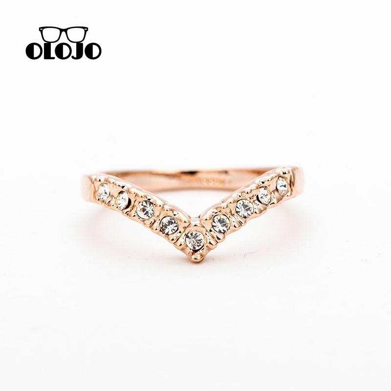 [Olojo Cincin Berlian Berbentuk Hati Cincin Sederhana Penuh Berlian Cinta Ekor Cincin