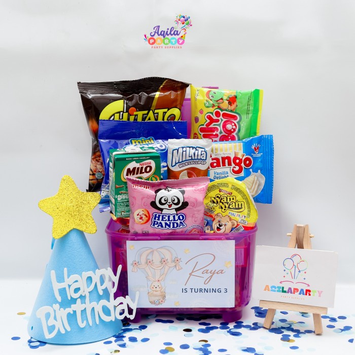 

[SC] Paket snack ulang tahun anak container premium I /goodie bag Anak