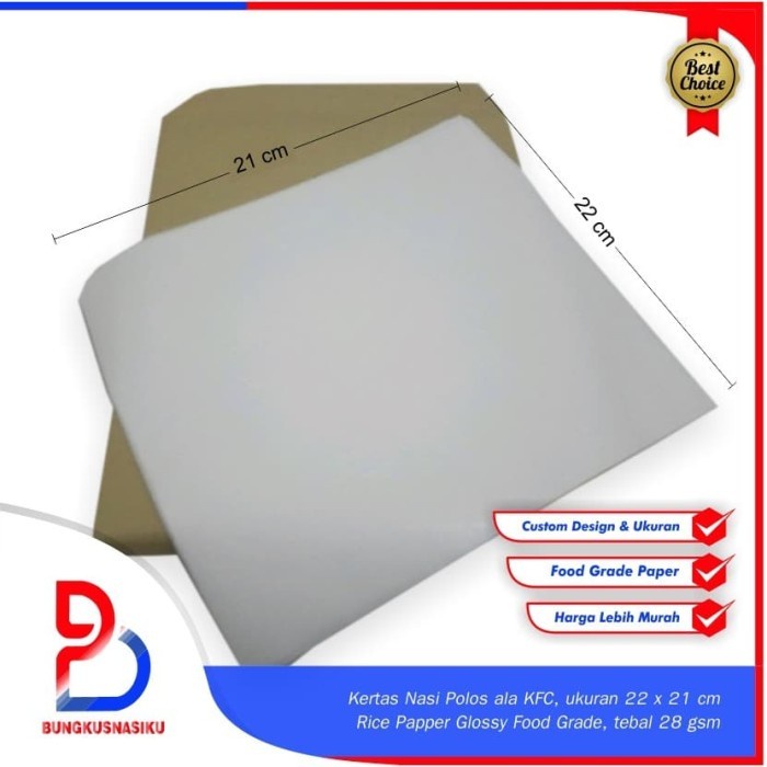 

[SC] Kertas Nasi Polos Uk. 22 x 21 cm
