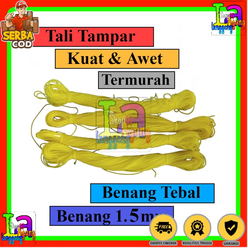 

SEA GULL tali tampar serbaguna, tali tampar bangunan, tali tampar 1mm per 1pcs (50meter)