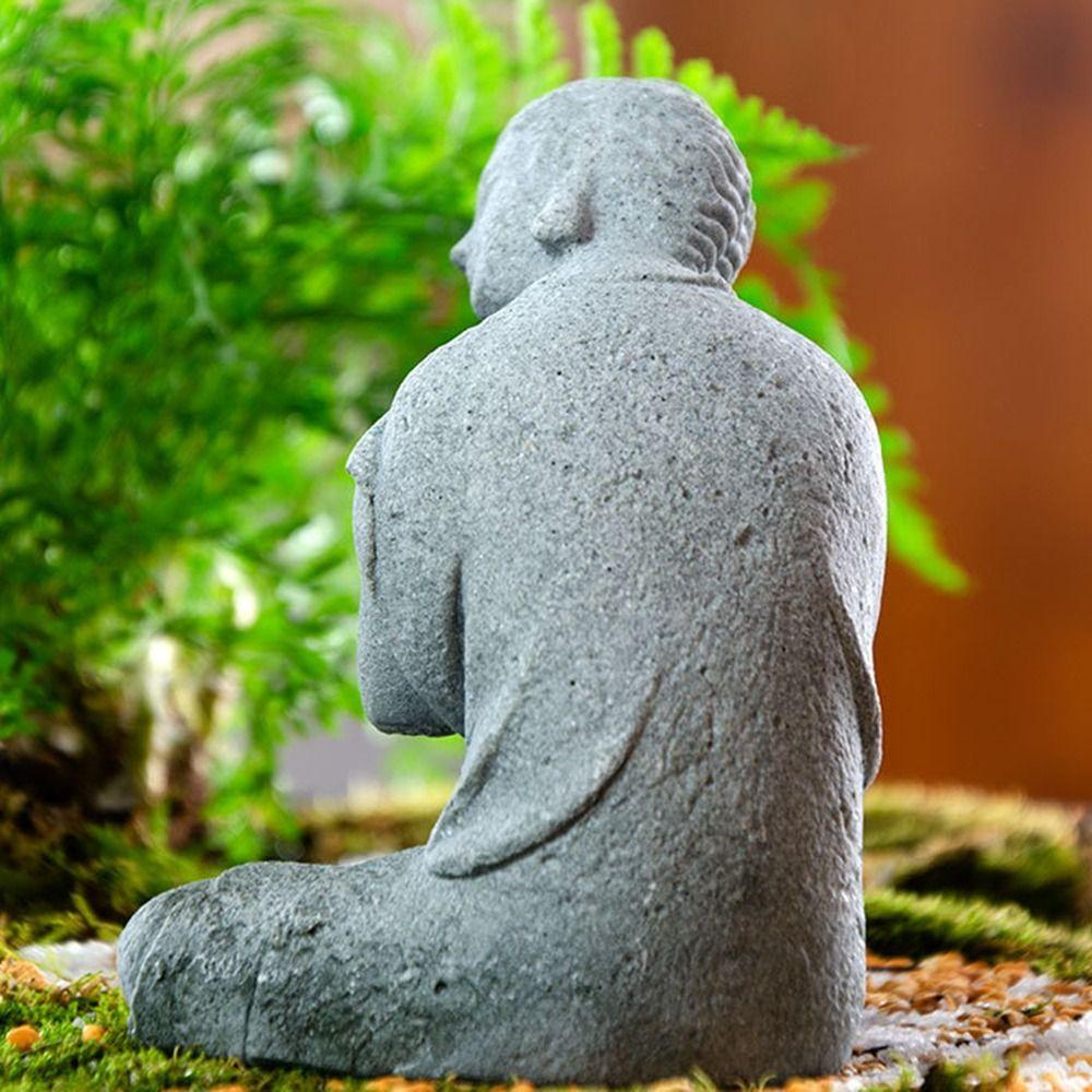 [Elegan] Patung Buddha Meditating Meditasi Bawah Air Lansekap Alami Aksesoris Akuarium