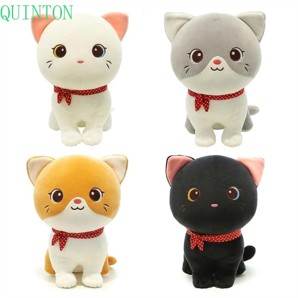 Quinton Kucing Boneka Plush Hadiah Ulang Tahun Anak Tidur Boneka Kucing 24 cm Lembut Simulasi Hewan