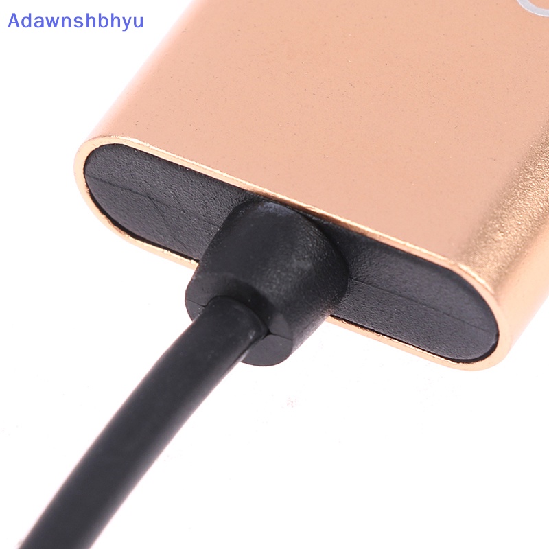 Adhyu 2in1 Type C Headphone Audio Splitter Adapter USB C Ke 3.5mm Charging Converter ID