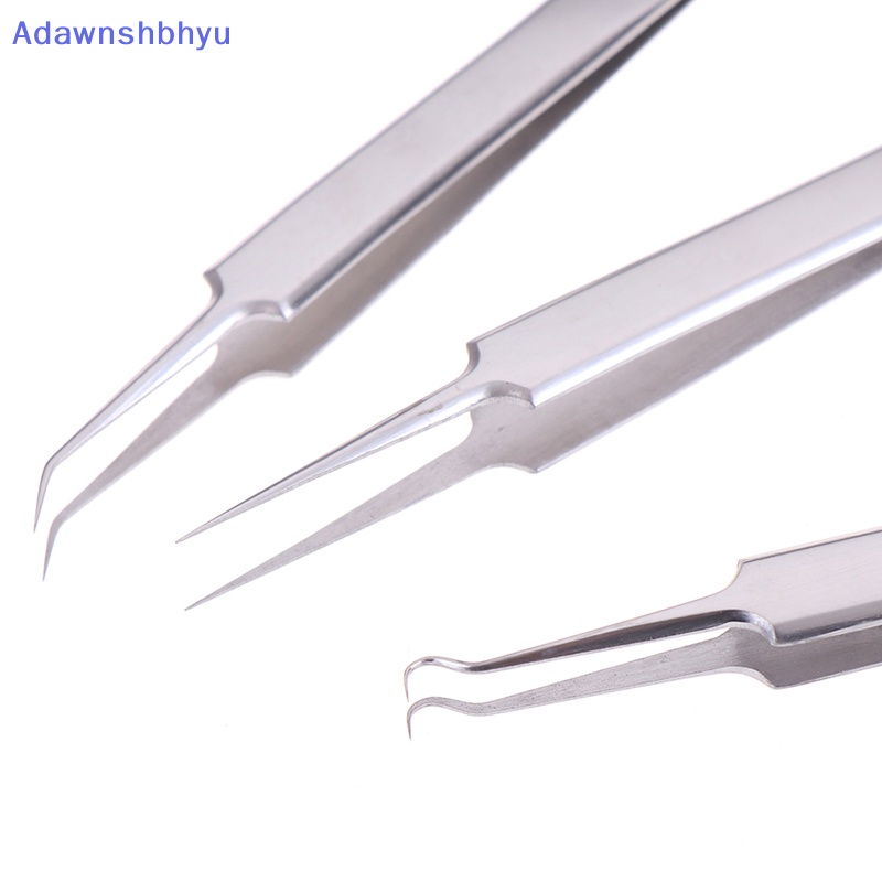 Adhyu 3pcs /set Tang tip Halus Melengkung stainless steel Presisi ID