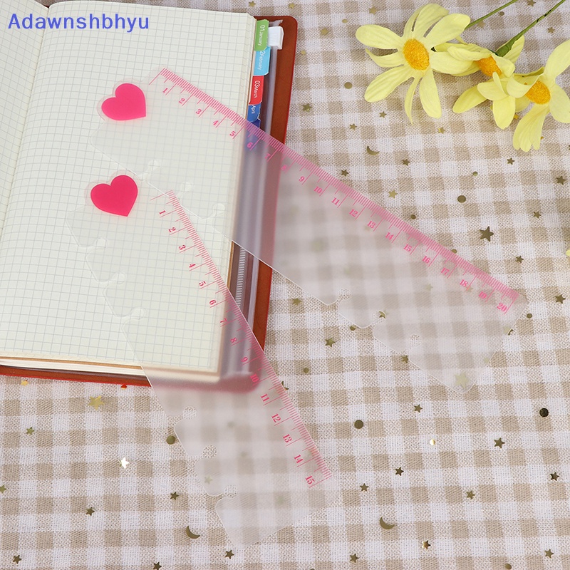 Adhyu Penggaris A5 A6 PVC Agenda Planner Untuk 6lubang Loose Leaf Spiral Notebook Ruler ID