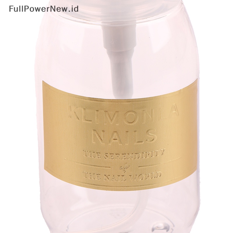Power Dispenser Pompa Plastik Nail Art Kosong Varnish Remover Press Botol Poles ID