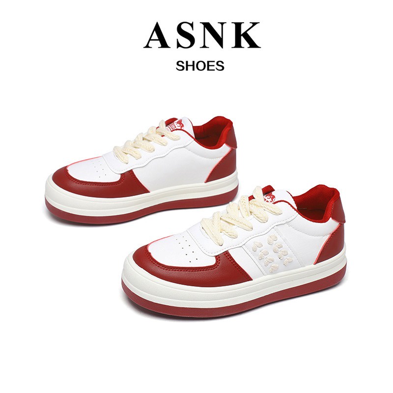 [GROSIR][COD] SEVEN_DAY SEPATU SNEAKERS WANITA GAYA JEPANG IMPORT SPORT SHOES MAROON H-655