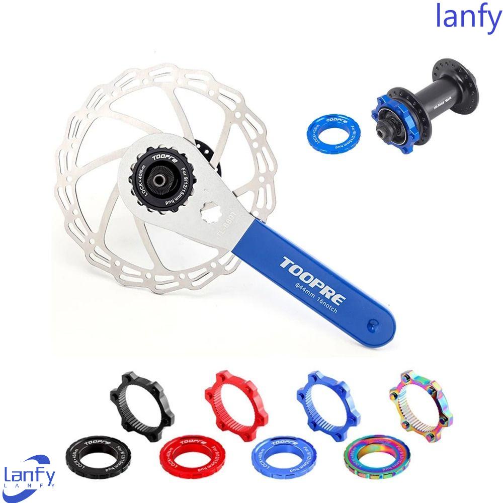 Lanfy Sepeda Centerlock Adaptor Bersepeda Sepeda Rem Cakram Rem Rotor Sepeda Gunung Hub 6baut Rotor Auminum Alloy Sepeda Center Lock Konversi