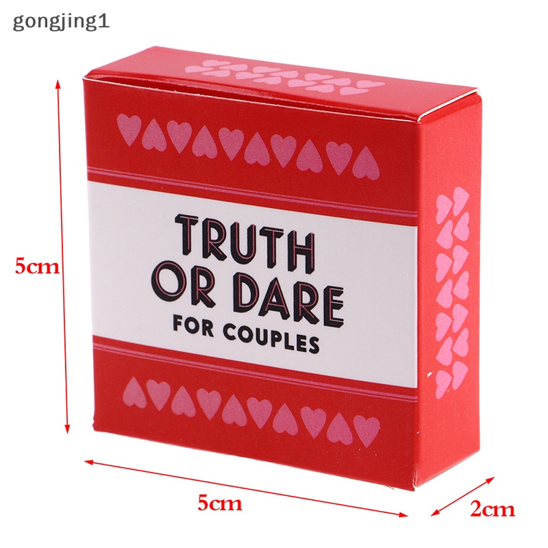 Ggg Mini Ukuran Kecil Truth Or Dare Untuk Pasangan Permainan Kartu Lovers Board Game Supply ID