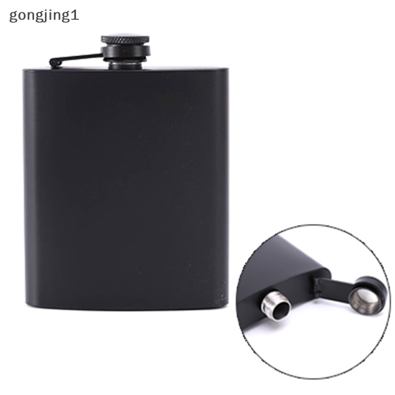 Ggg Hip Flask Stainless Steel Portable Travel Flagon Wine Whisky Pot Botol Minuman Keras ID