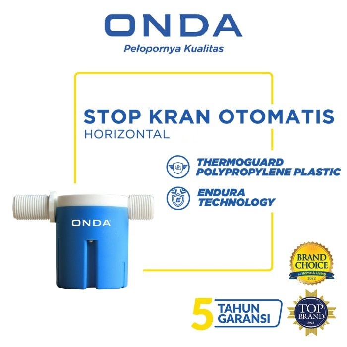 Stop Kran Otomatis Horizontal 3/4&quot; Onda