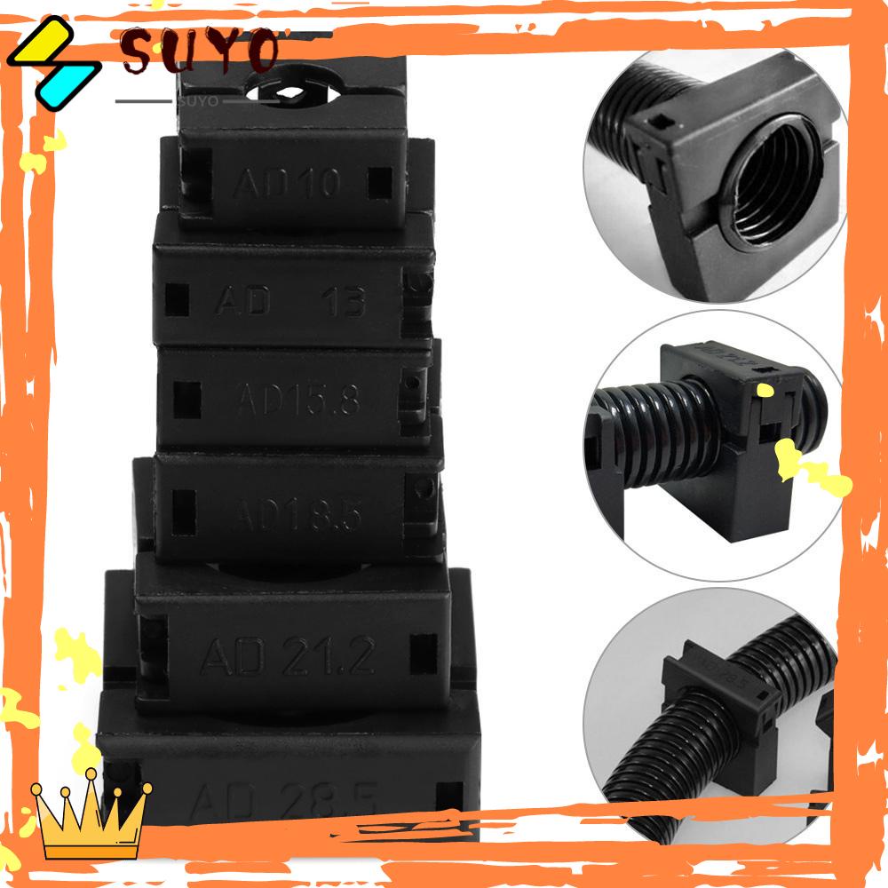 Suyo 5Pcs Klem Selang Kabel Fitting Listrik Metal Pengikat Hardware Pipa Mounting Fix