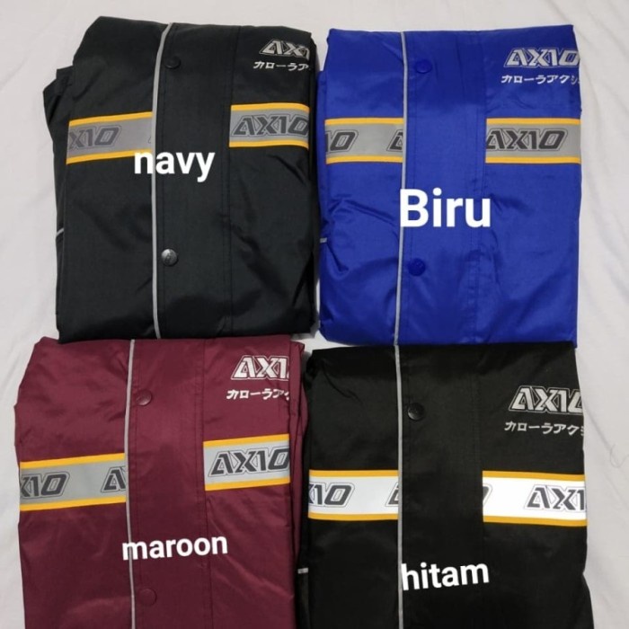 Jas Hujan Axio Silver Series Art 882-A - Hitam, M