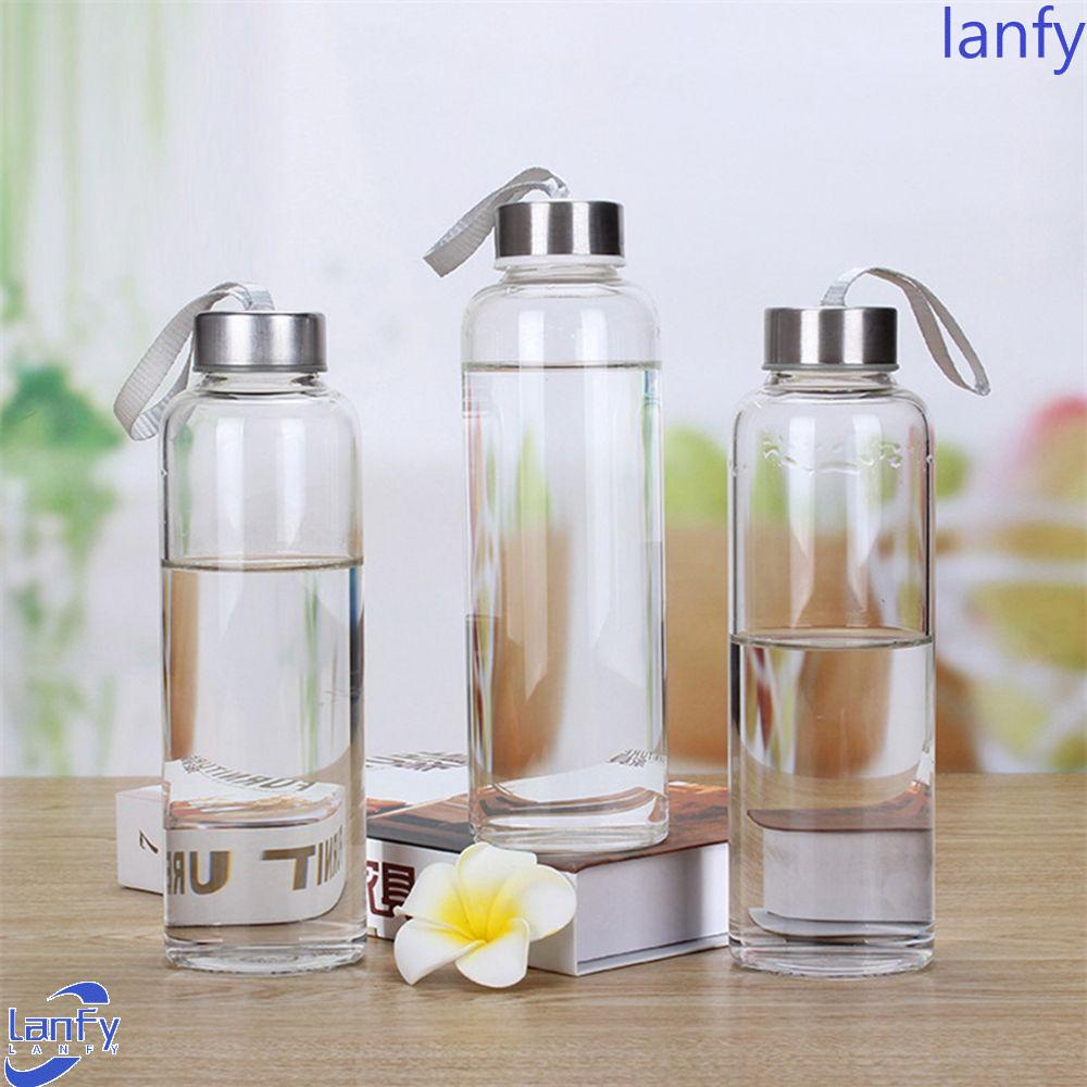 Lanfy Cangkir Air 300 /400 /500ML Plastik 1Pcs Bulat Ringan Praktis Handy Cup