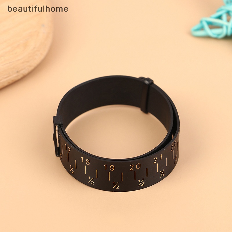 {beautifulhome} 1pc Plastik Bangle Sizer Gauge Adjustable Wrist Bracelet Alat Ukur Ukuran.