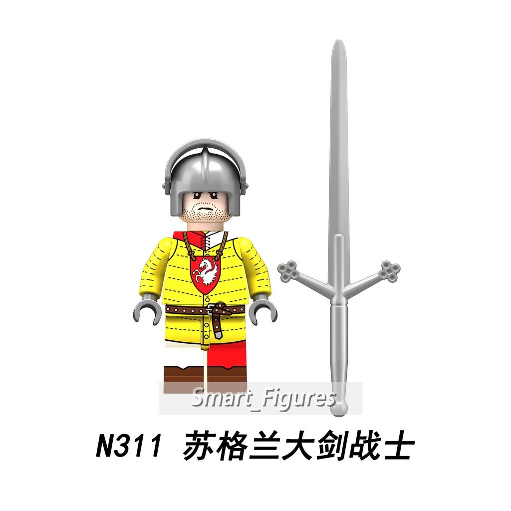 Mini Action Figure Golok Warrior Pedang Satu Tangan Warrior Collectible Figure Toys