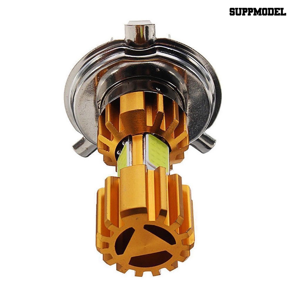 [SM]1Pcs 12v LED Motor H4 COB Super Terang Headlight Bohlam Depan Lampu