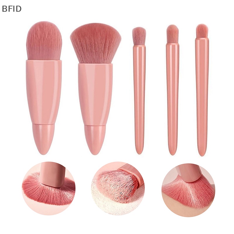 [BFID] 5pcs Set Kuas Makeup Profesional Eyeshadow Bedak Foundation Contour Brushes [ID]