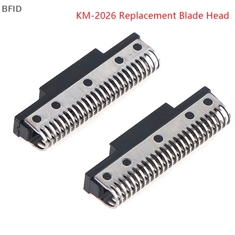 [BFID] 2pcs Original Shaver Razor Head Blade Cutter Pengganti KM-2026 [ID]