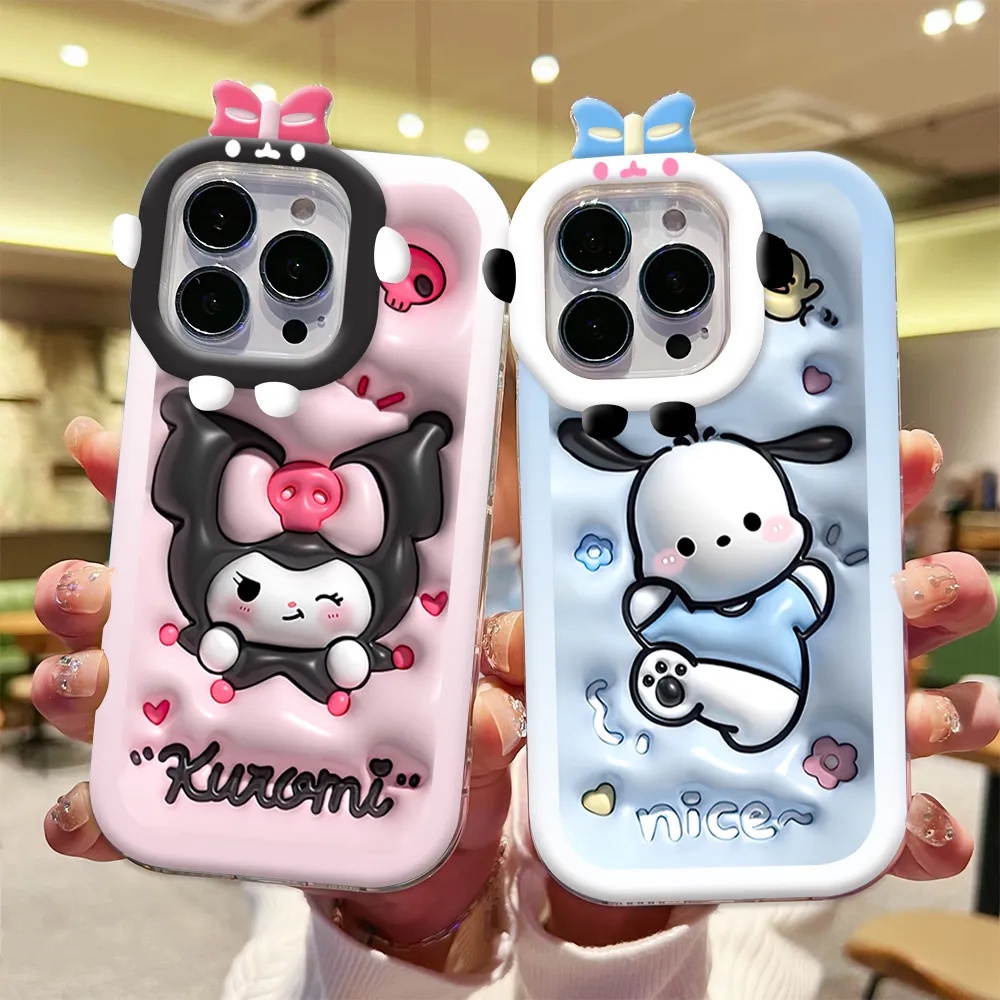 Redmi Note12 4G Poco C40 Note 12 Pro Note 11 Pro Note 11S 10C 10A 10 9 9C 9A 9T 9 Note10 5G 10s Note9 Note8 Poco X3 NFC M3 Kartun Sanrio Melody Dan PompomPurin Sarung Casing Ponsel