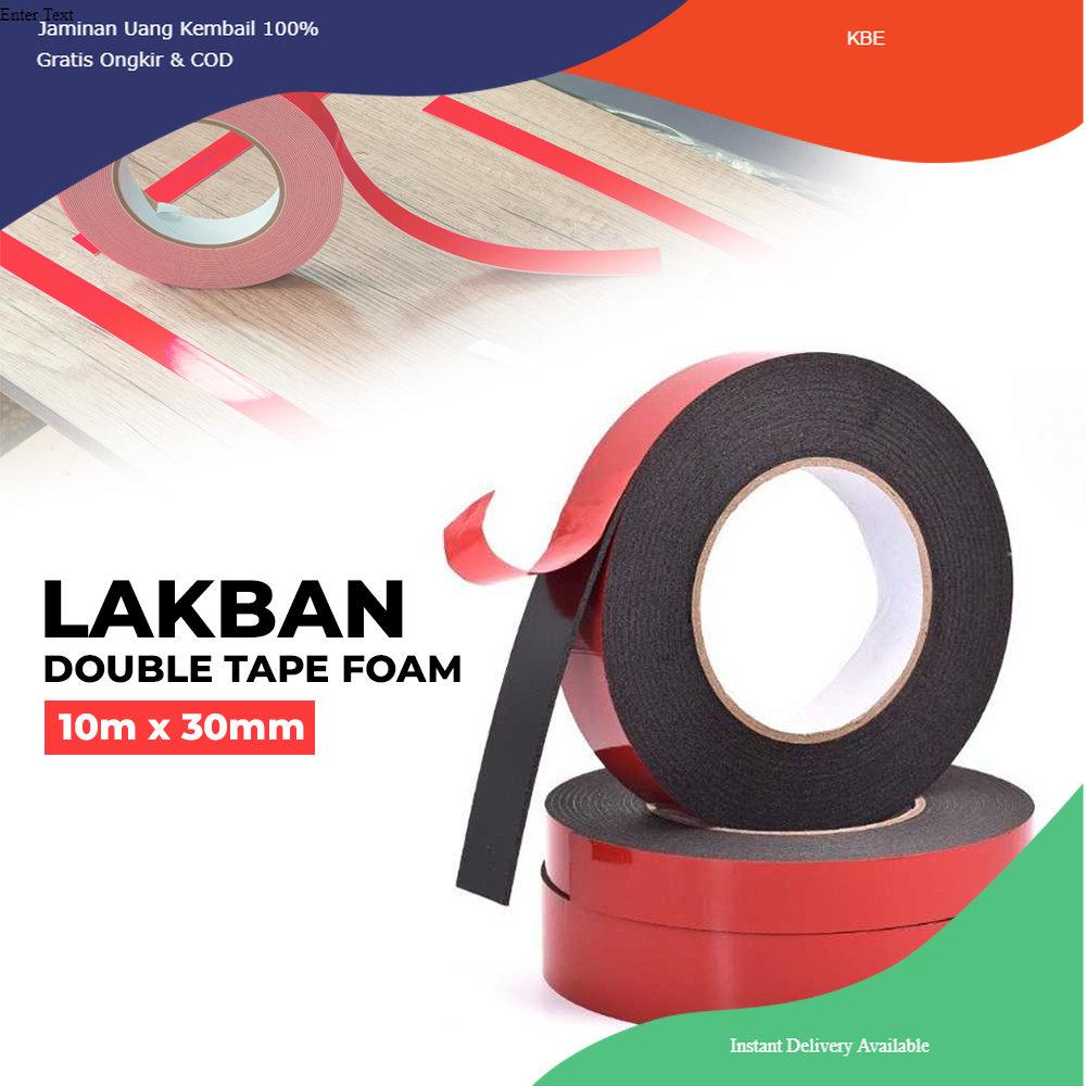 

Alat Perekat Ecihen Lakban Double Tape Foam 10m x 2mm 30 mm - Ech01 - Red Viral