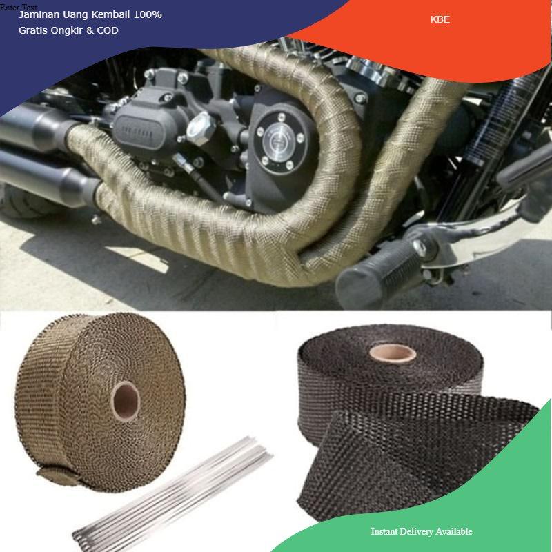 

Alat Perekat GEONYIEEK Exhaust Wrap Lakban Peredam Panas Knalpot 10m - MP-001 - Black Viral