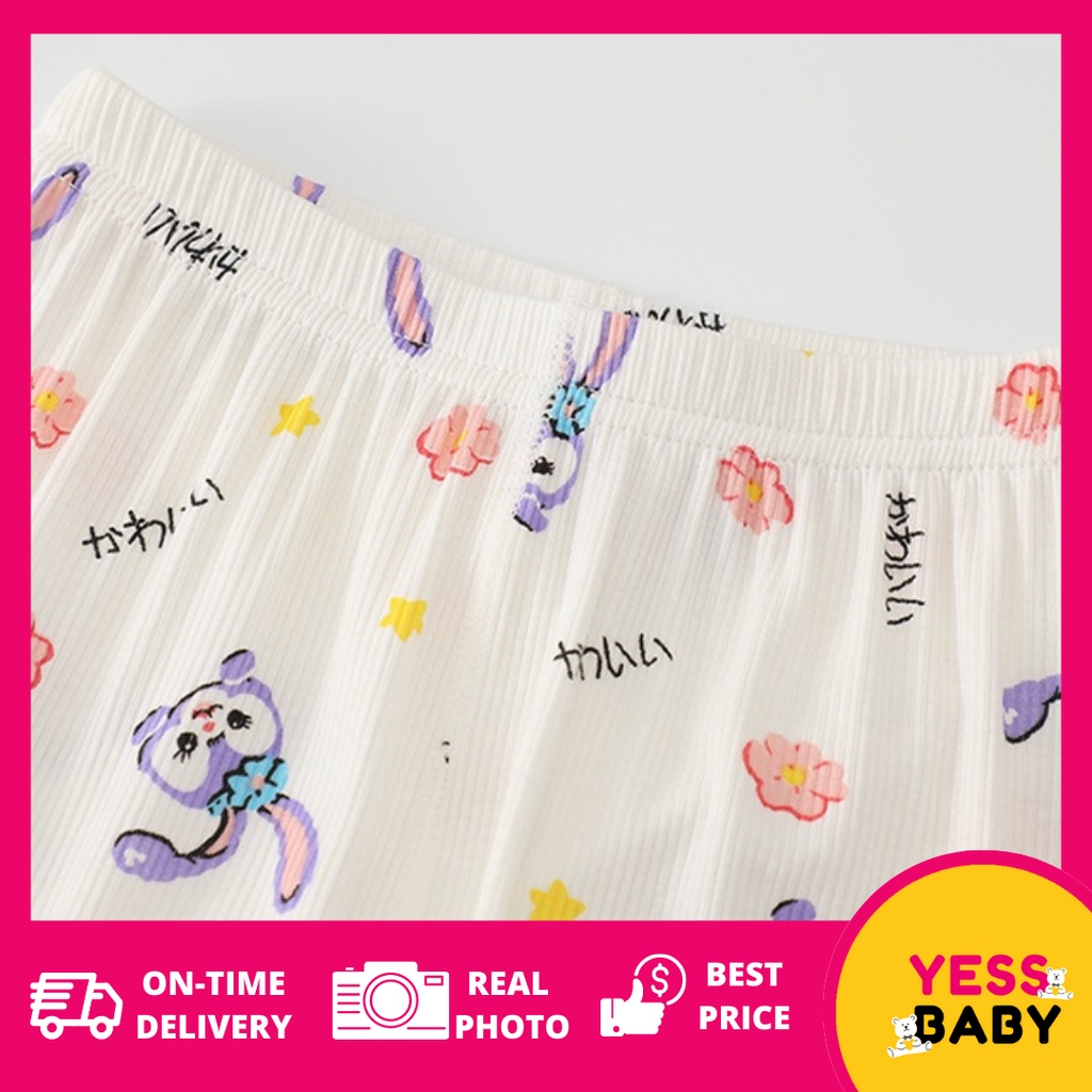 YESSBABY Piyama RABIT Anak Perempuan/Baju Rumah Lengan Pendek Anak/baju tidur anak Baju tidur usia 1-6tahun