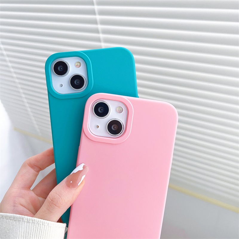 IPHONE Menebal Silikon Anti Rontok Lanyard Cover Cocok Untuk Iphone14 13 12 11 Pro X XS Max XR 78 14 Plus Matte Casing Pelindung Tali Diagonal Soft Case