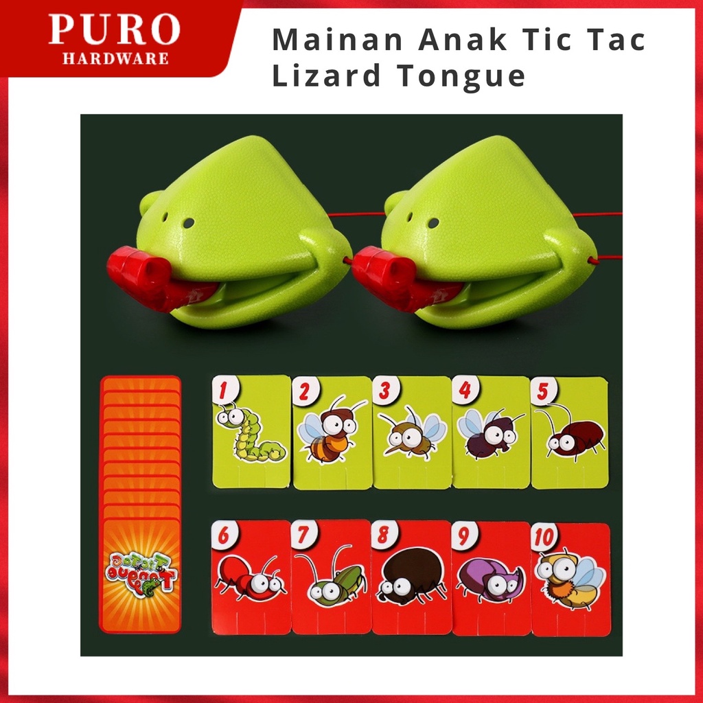 Mainan Anak Tic Tac Lizard Tongue / Mainan Lidah Bunglon