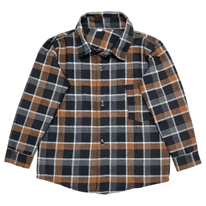 Kemeja Flannel panjang anak 1-6th gippokids