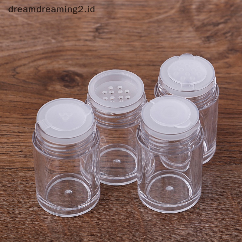 (drea) 1pcs 10ml Putih Botol Kosmetik Kosong Ayak Toples Wadah Tutup Ulir makeup //