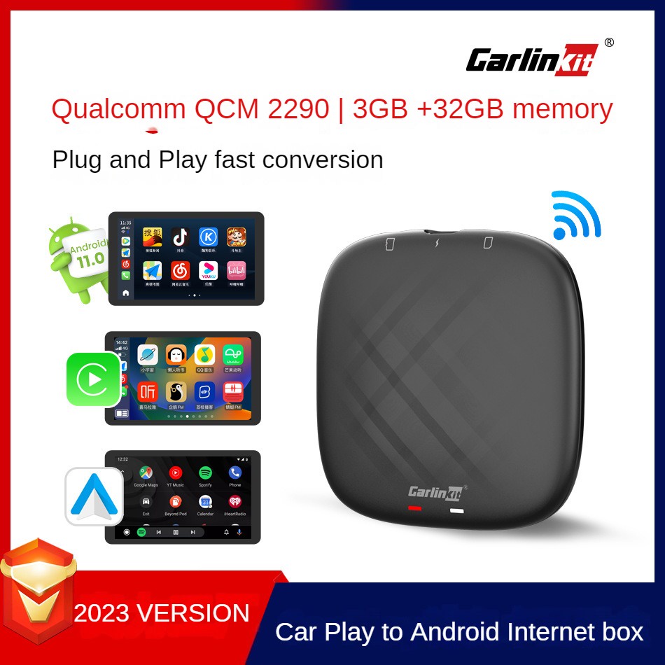 PNK23 CARLINKIT TBOX MINI Modul Android AI 11 Box Head Unit Mobil - 3GB 32GB