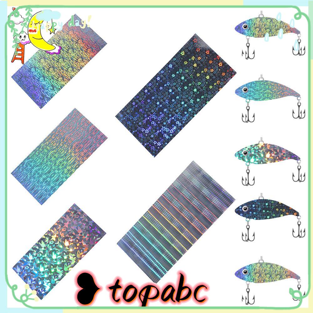 TOP Umpan Pancing Flash Tape Tahan Lama 20*10cm Umpan Keras Metal Film Perekat Hologram