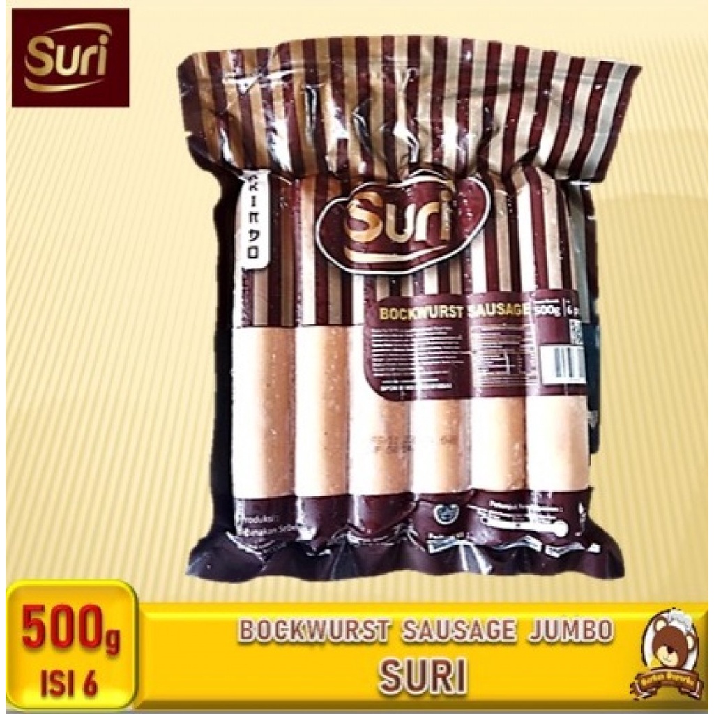 

Suri Bockwurst Sausage Jumbo 500g Frozen Food Murah Bogor