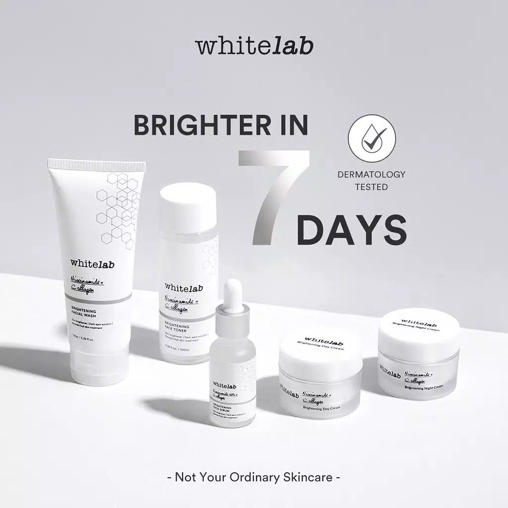 ⭐ MEMEY ⭐ WHITELAB Brightening Series ( Day Night Acne Peeling Serum Wash Facial Body Mugwort Mask )