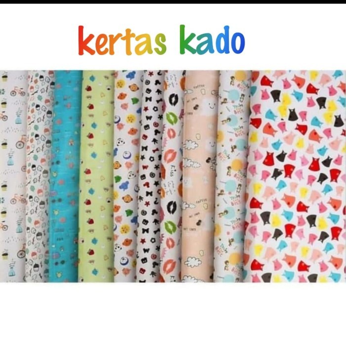 KERTAS KADO + UCAPAN (UNTUK TAMBAHAN PEMBELIAN BARANG SEBAGAI HADIAH)