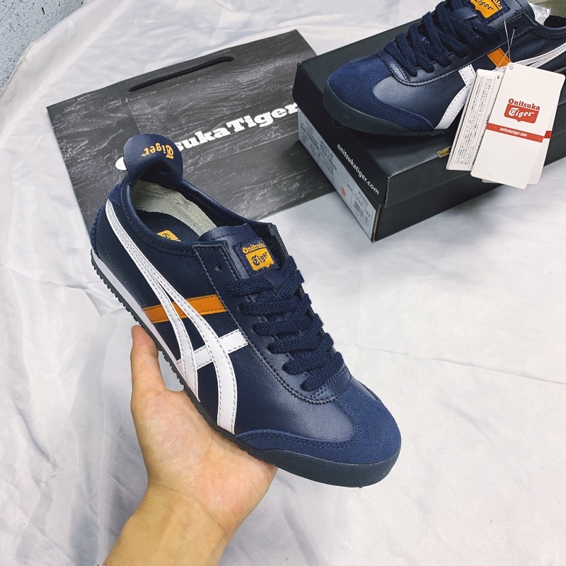 Sepatu 0nitsuka Tiger Mexico 66 Navy White Orange