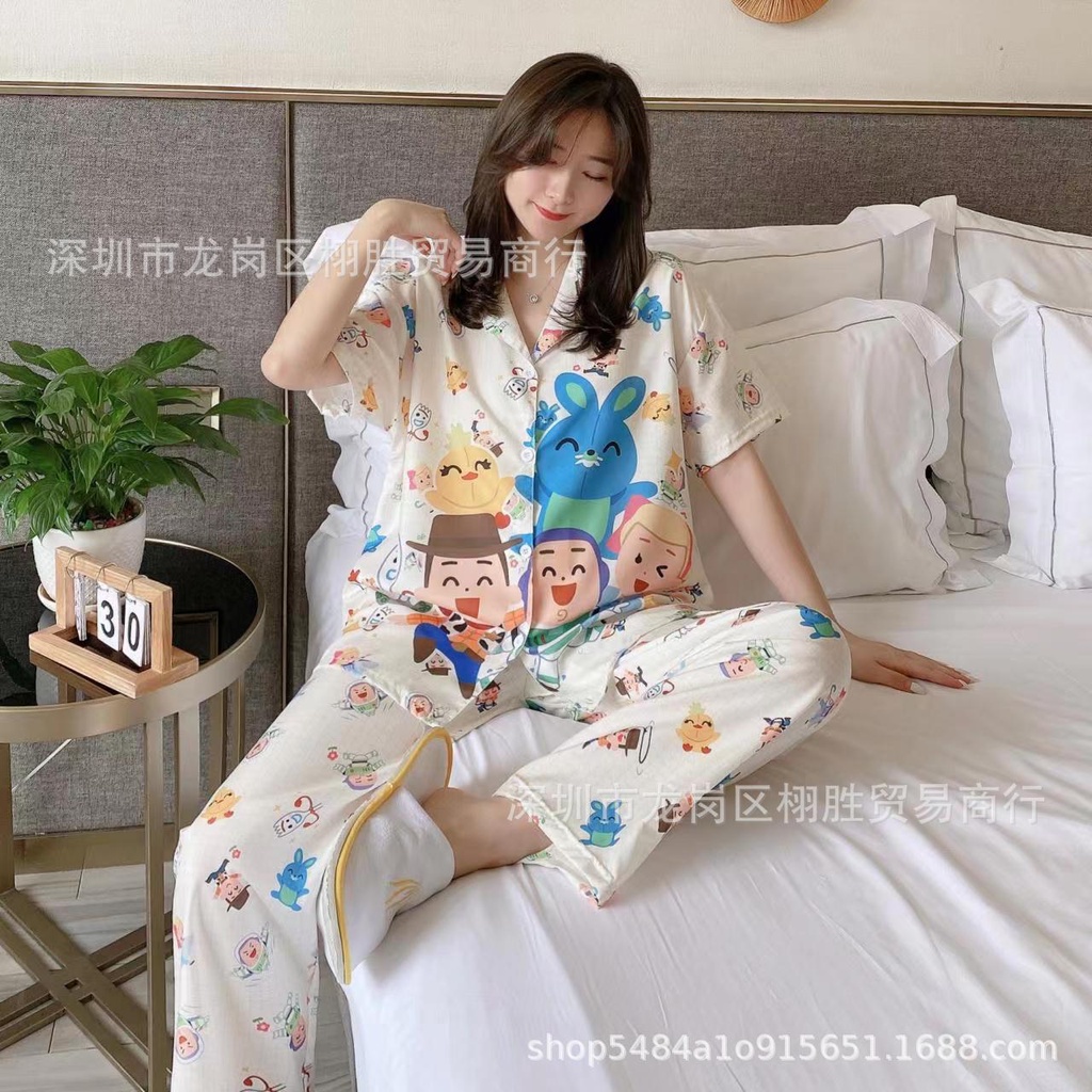 baju tidur sanrio wanita dewasa Piyama  tidur cinnamoroll kuromi melody milk slik