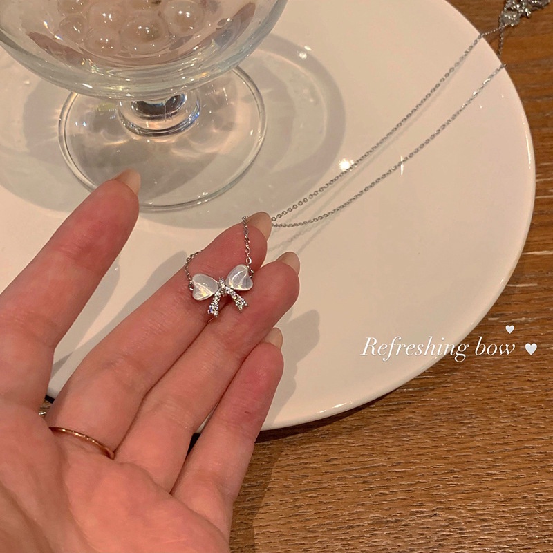 Kalung Ikatan Simpul Opal Alloy Populer Untuk Wanita