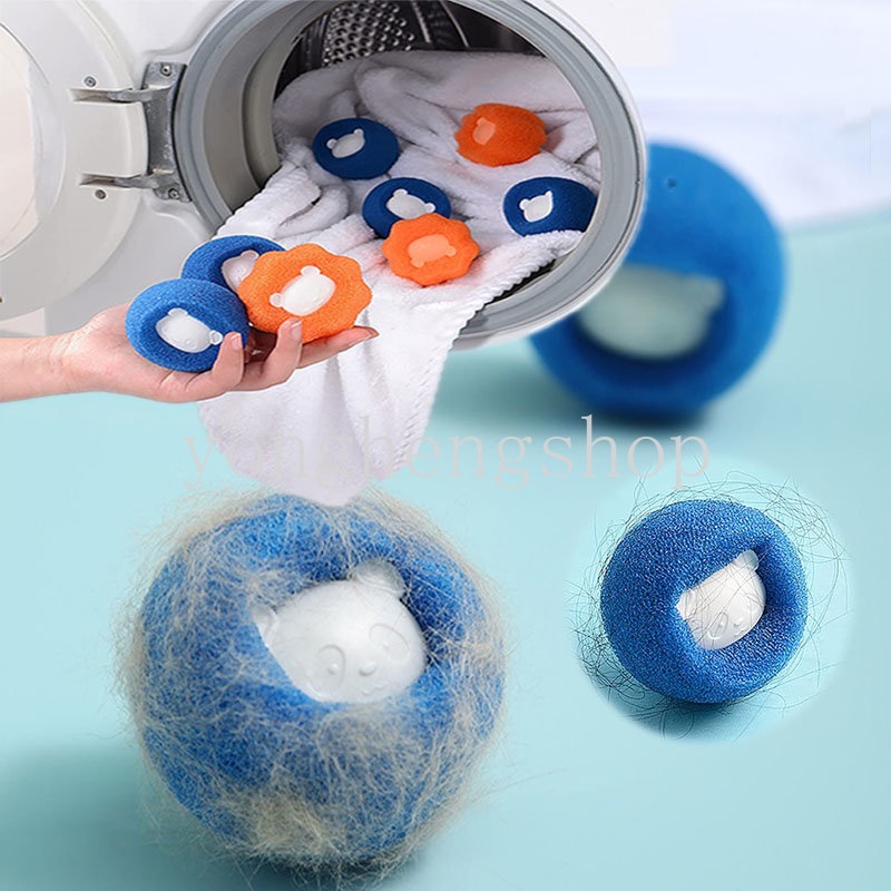 1/5pcs Mesin Cuci Magic Laundry Ball Reusable Pakaian Alat Pembersih Bulu Lint Catcher Pet Hair Remover Pakaian Bola Pencuci Anti Kusut Aksesori Kamar Mandi